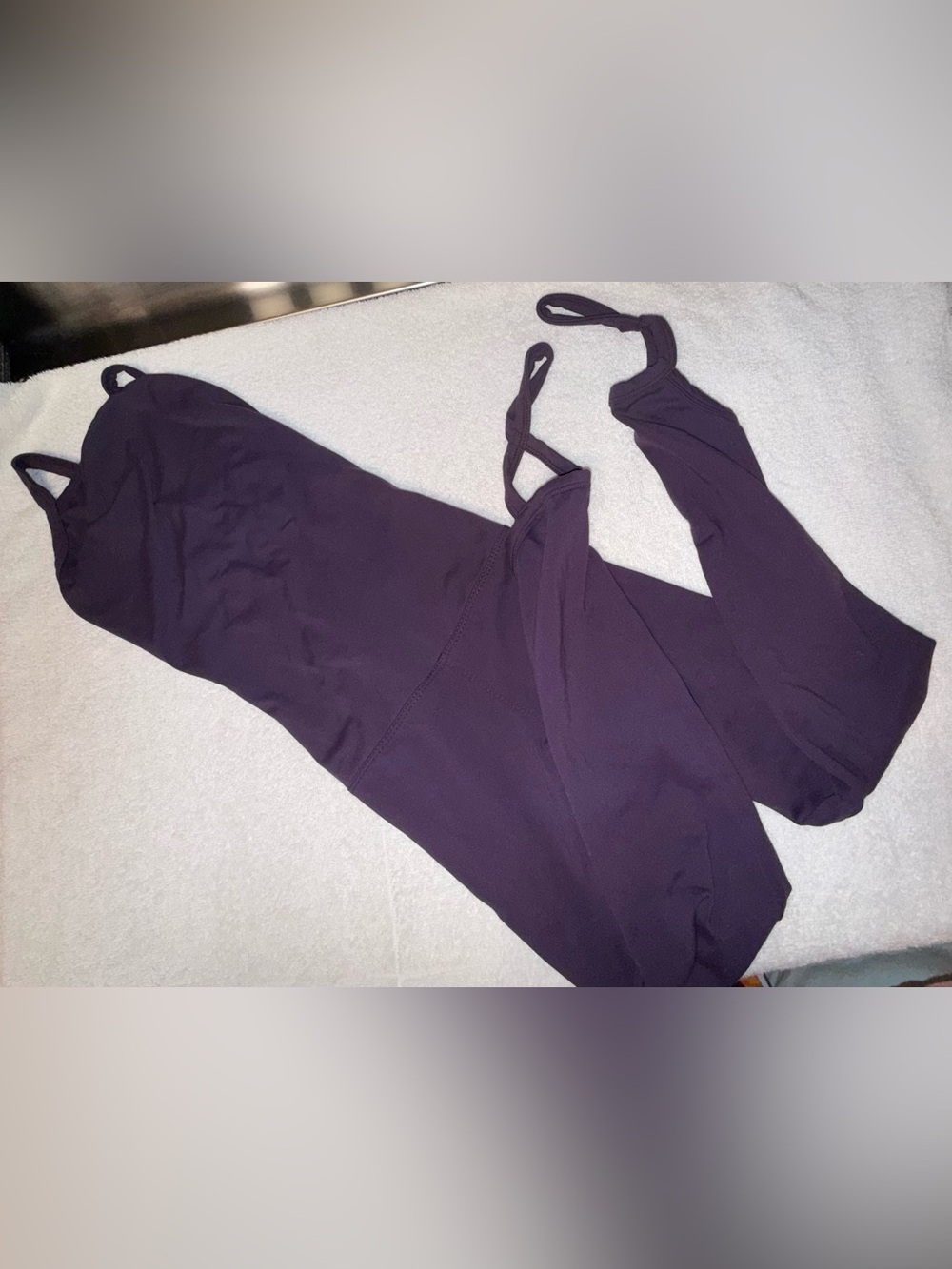 Five Dancewear Size Youth X-Large Purple Unitard with Straps